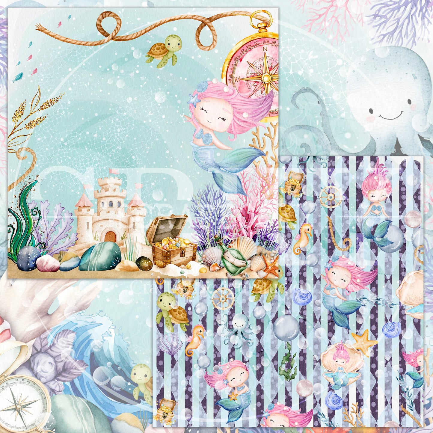 "OceanSpells" Digital Paper
