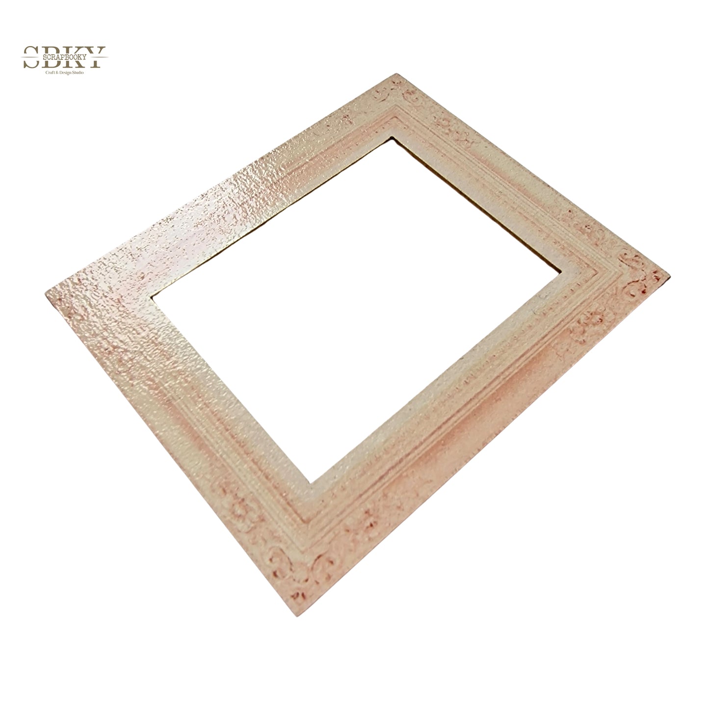 Винтидж розова чипборд рамка, колекция "Enchanted Pirouette"