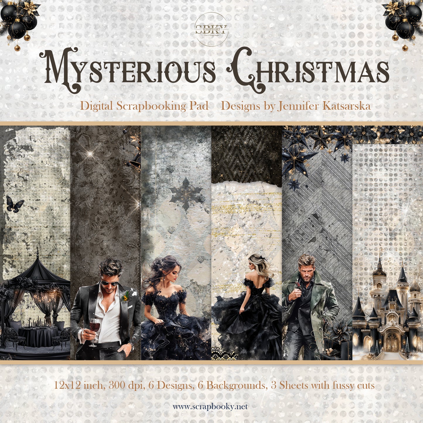 "Mysterious Christmas" Digital Paper