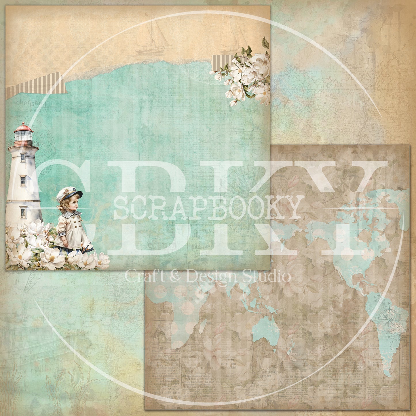 "Memories from the Sea" Digital Paper