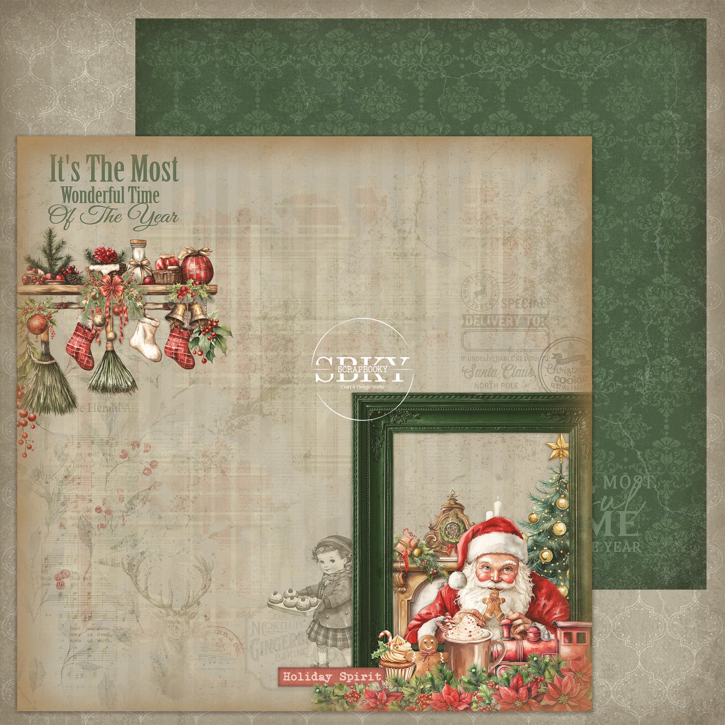 "Holiday Spirit" Scrapbooking Pad