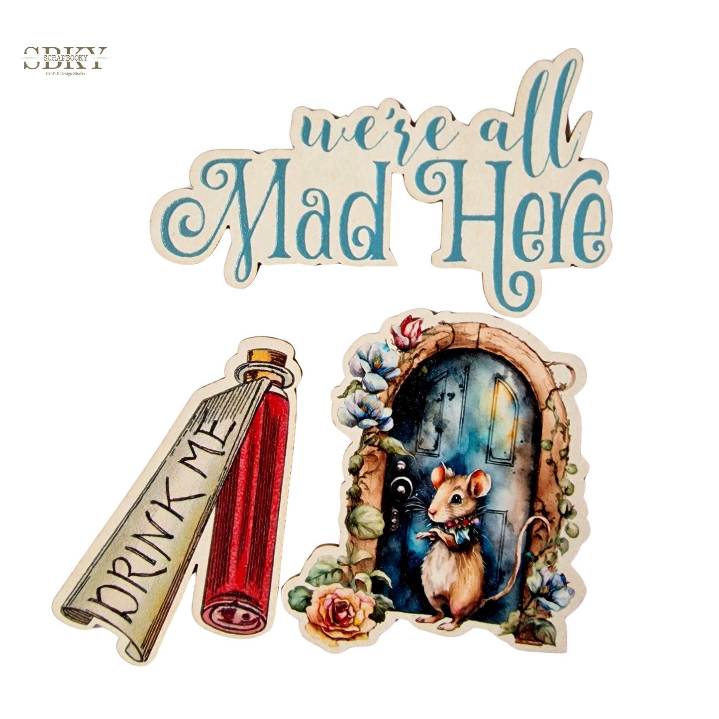 "Wonderland" Chipboards Set