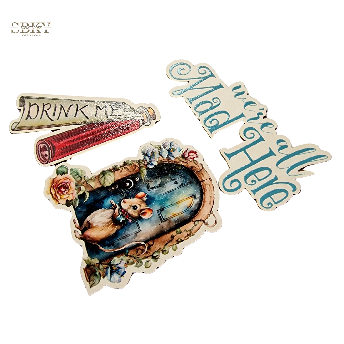 "Wonderland" Chipboards Set