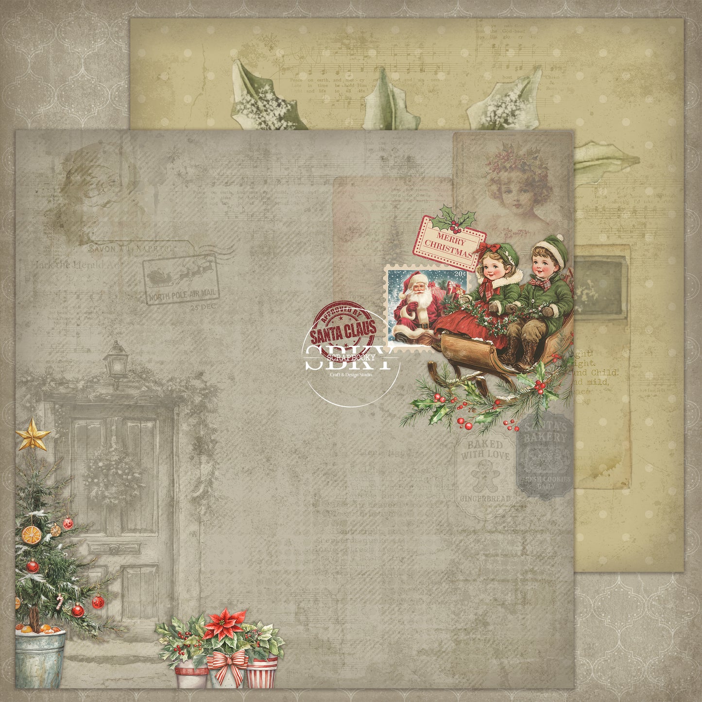 "Holiday Spirit" Scrapbooking Pad