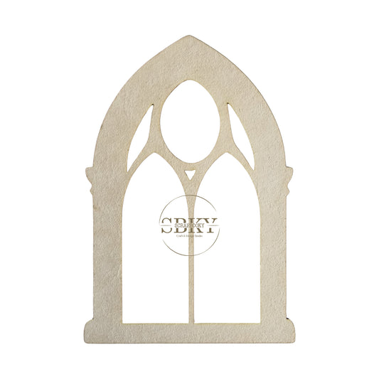Chipborad Set of 3 Gothic Windows