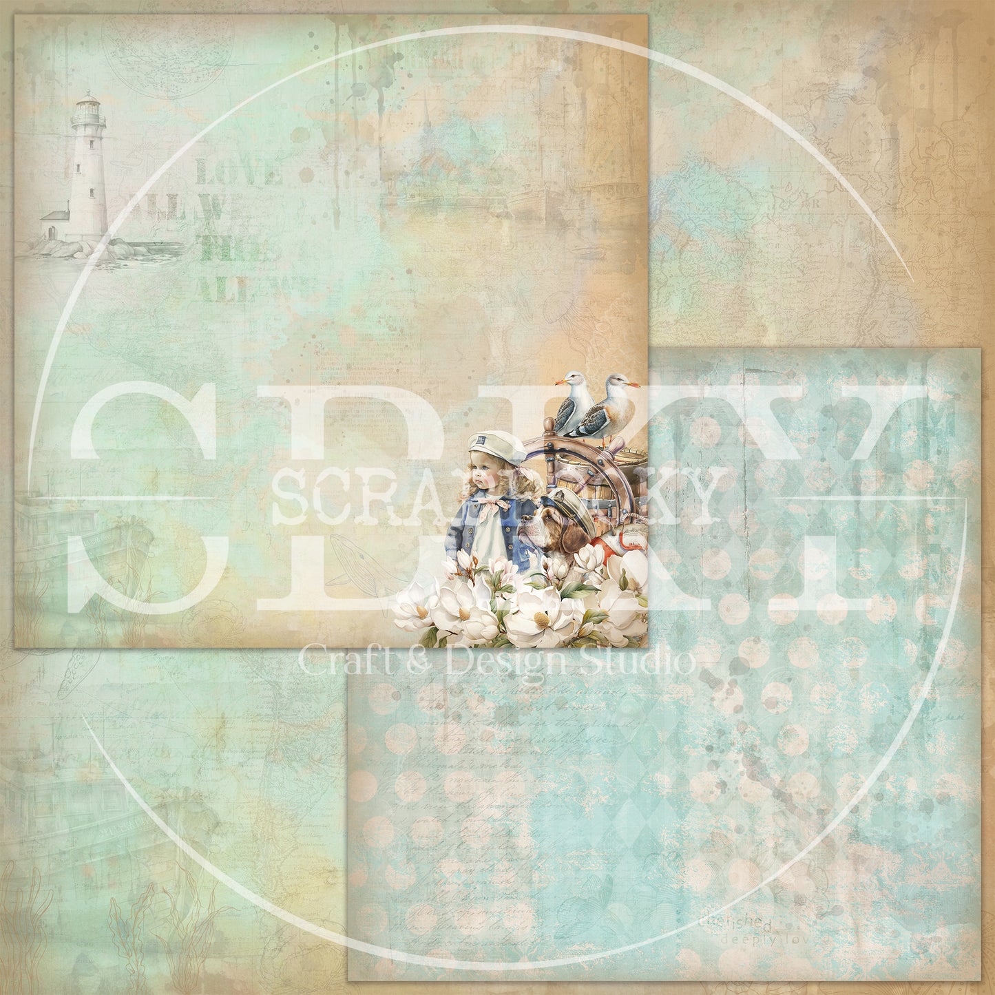 "Memories from the Sea" Digital Paper
