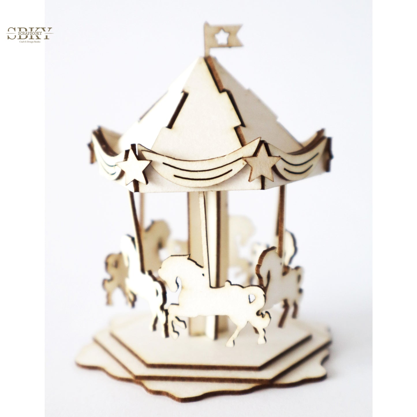 Chipboard "3D Dream Carousel"