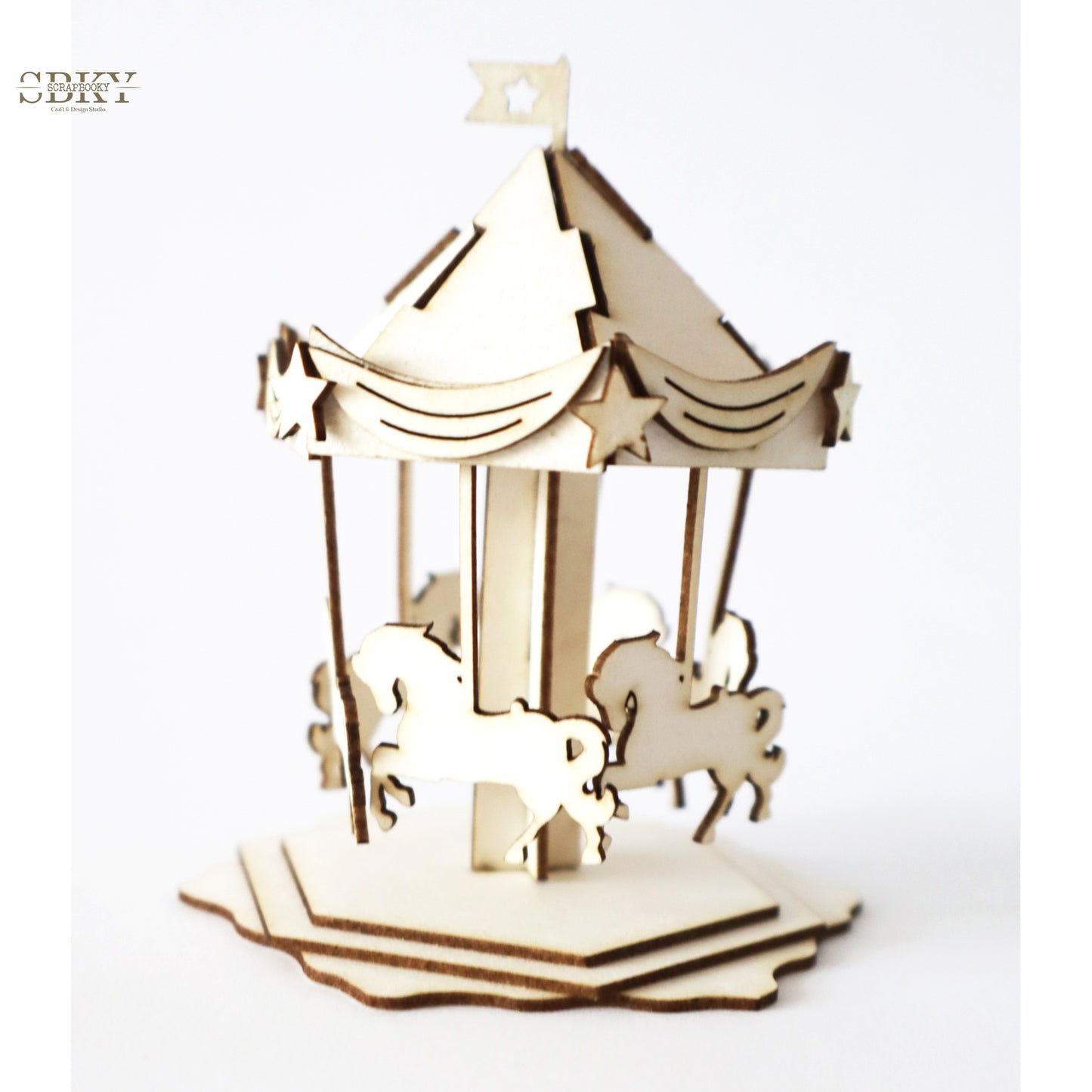 Chipboard "3D Dream Carousel"