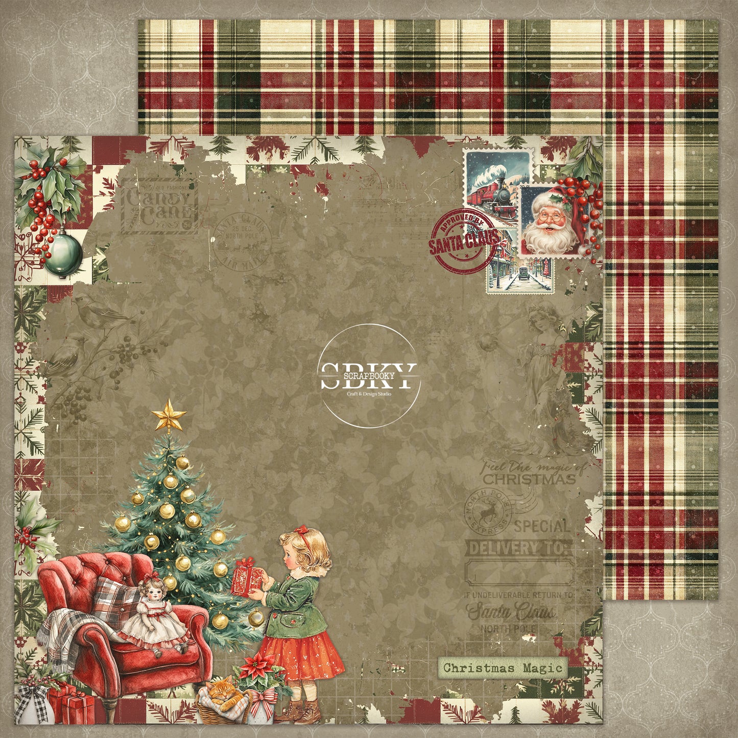 "Holiday Spirit" Scrapbooking Pad