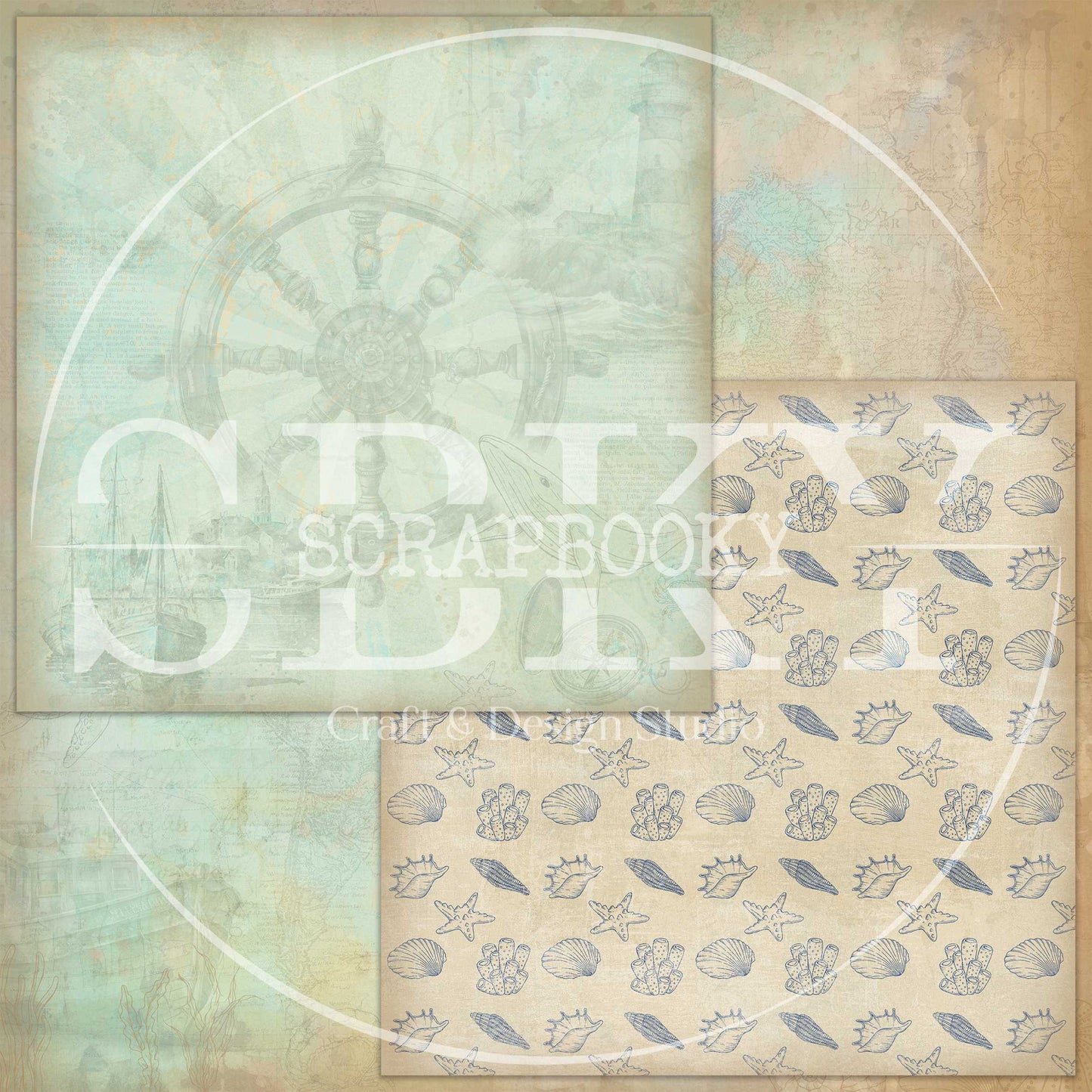"Memories from the Sea" Digital Paper