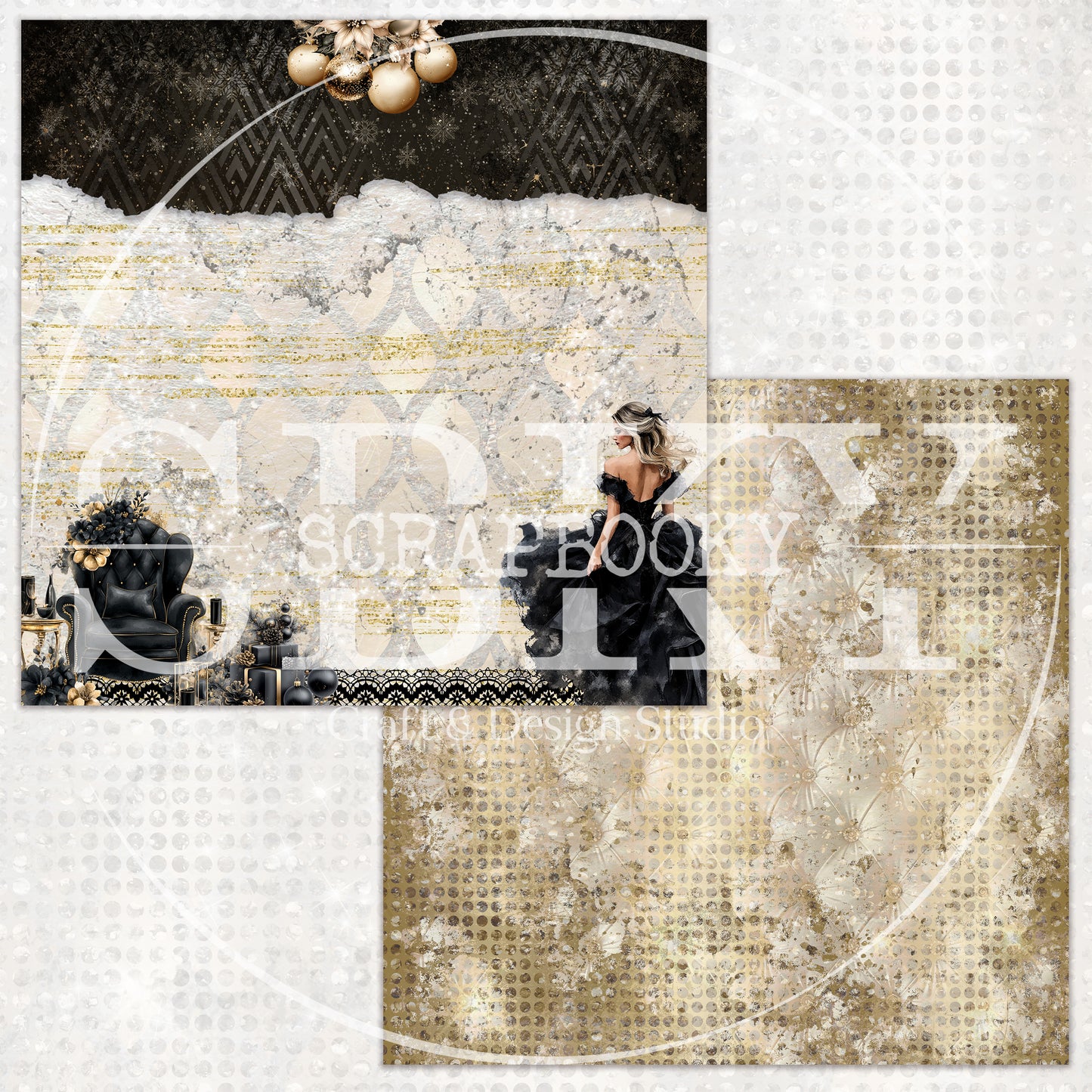 "Mysterious Christmas" Digital Paper