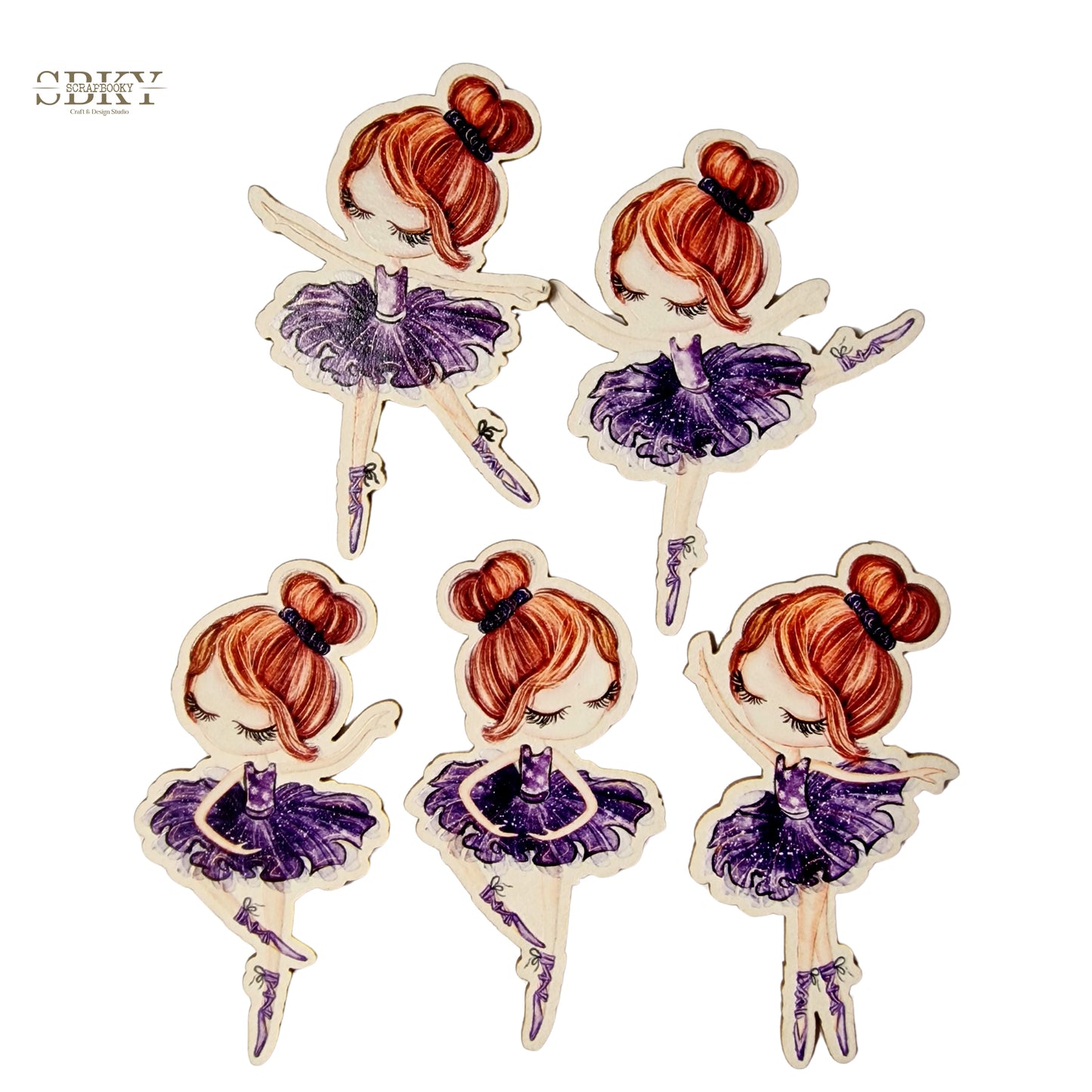 "Enchanted Pirouette" Chipboards Set