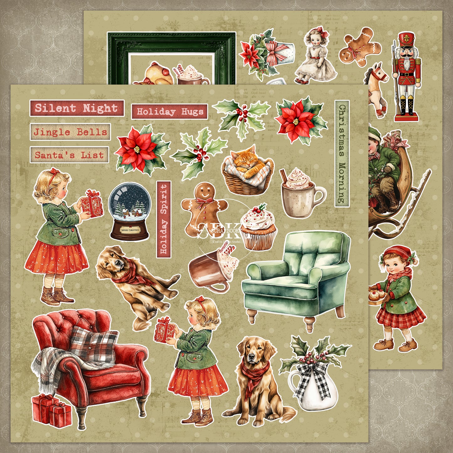 "Holiday Spirit" Scrapbooking Pad