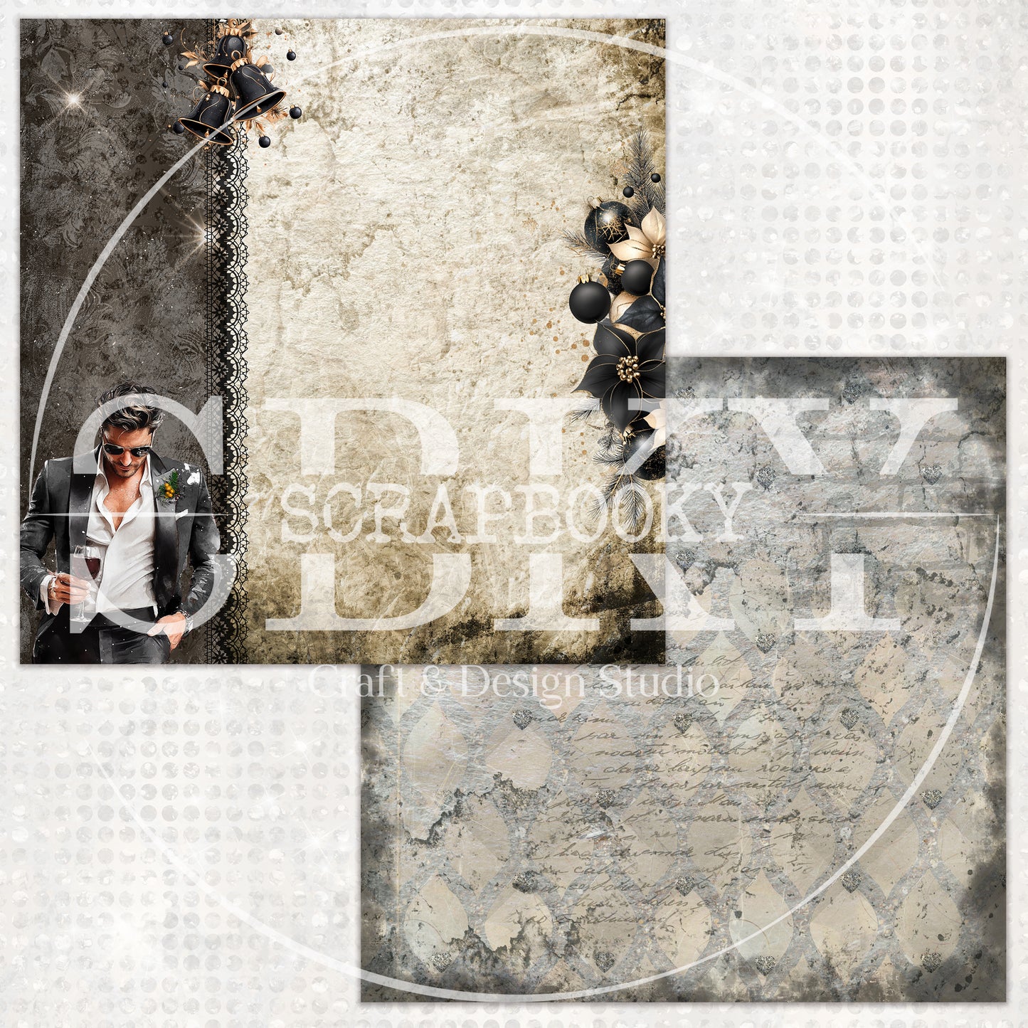 "Mysterious Christmas" Digital Paper