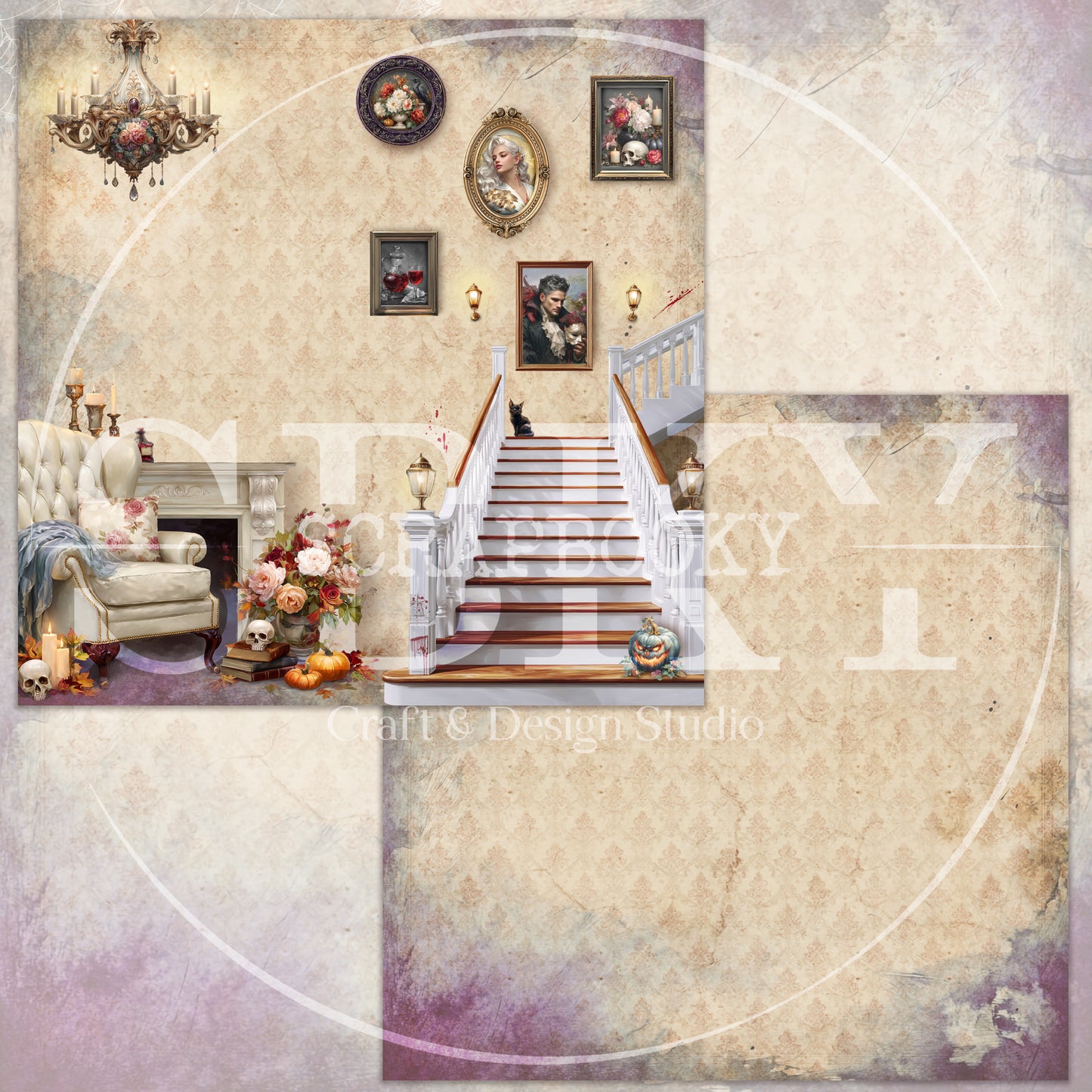 "The Vampire (Love) Story" Digital Paper