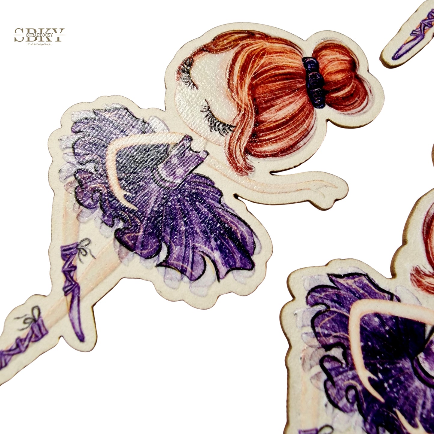 "Enchanted Pirouette" Chipboards Set