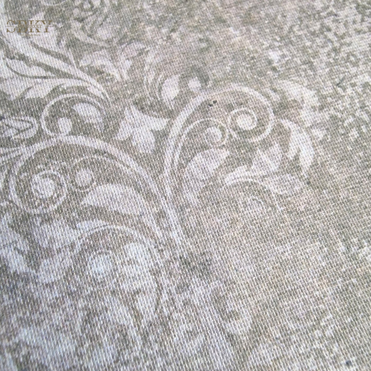 Bookbinding Canvas “Faded Roses & Letters” – 25x60 cm