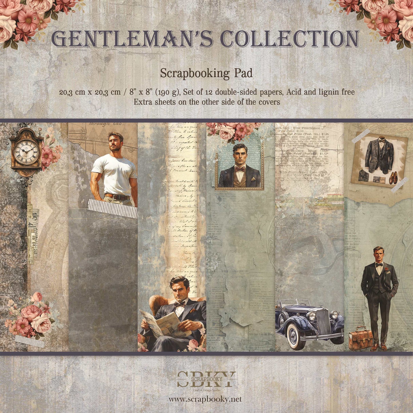 "Gentleman's Collection" Scrapbooking Pad