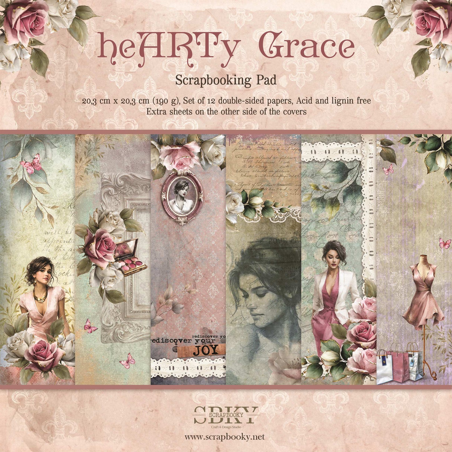 "heARTy Grace" Scrapbooking Pad