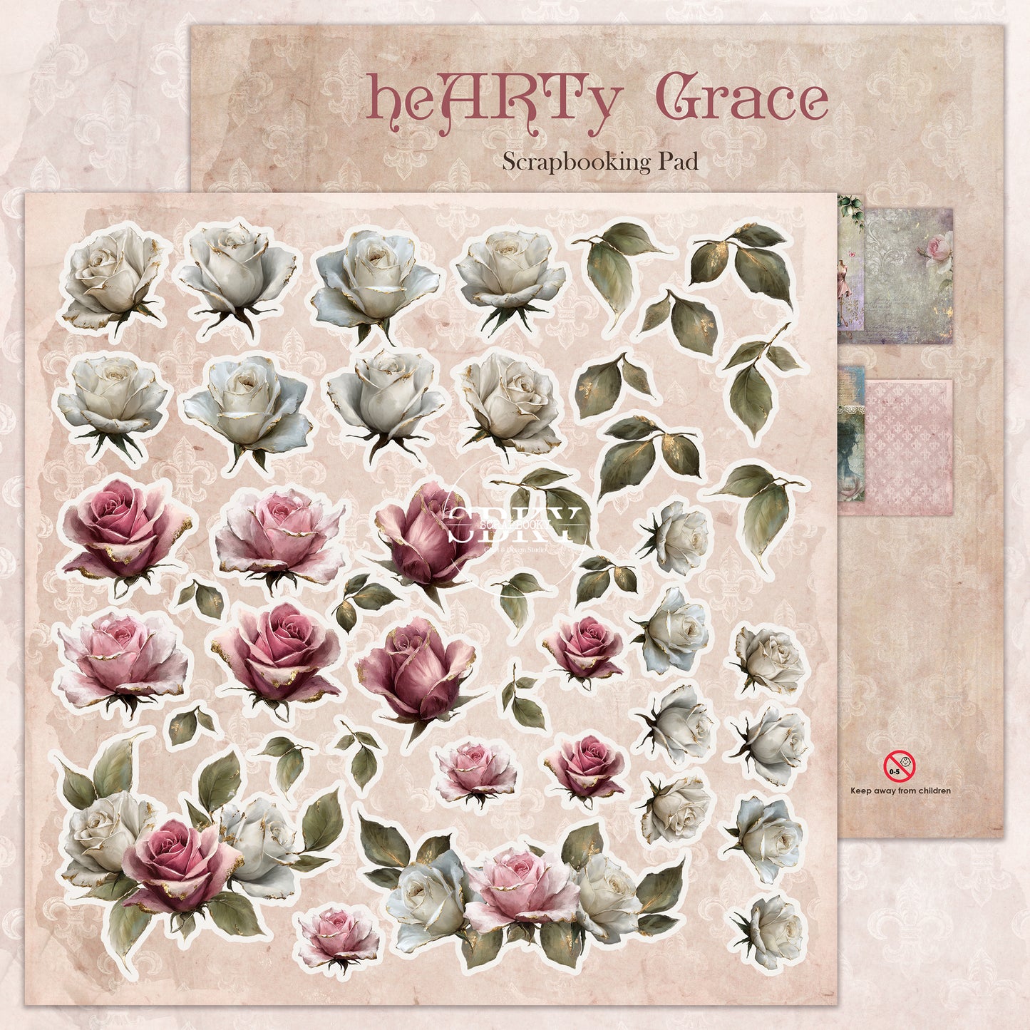 "heARTy Grace" Scrapbooking Pad