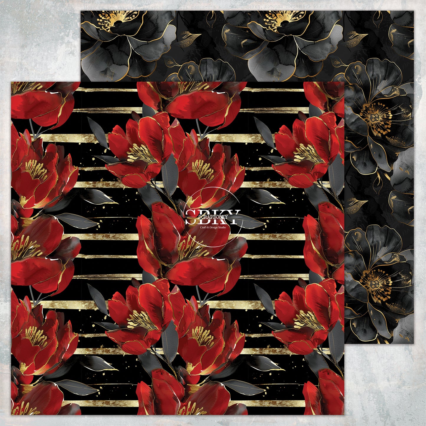 "Little Black Dress - Patterns" Scrapbooking Pad
