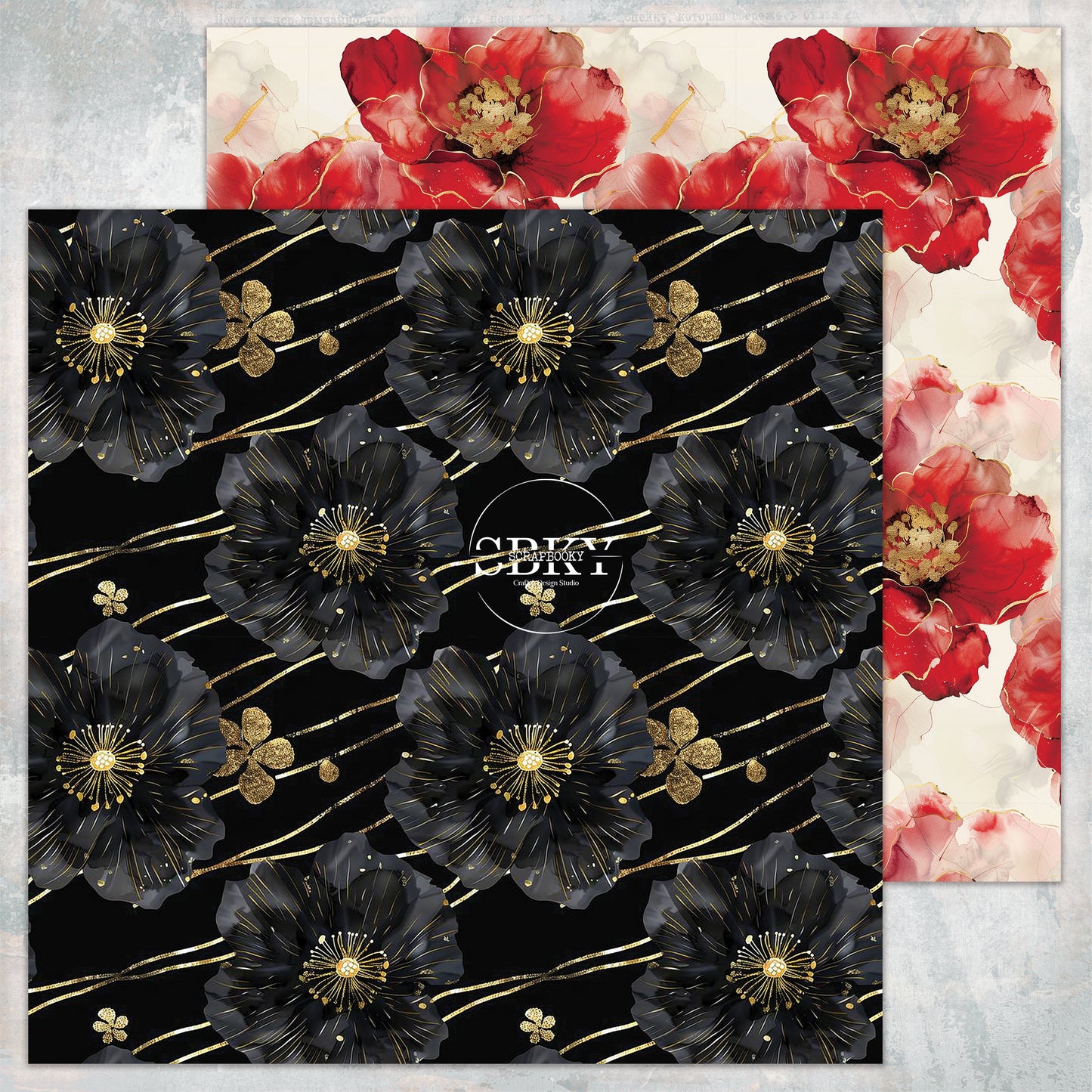 "Little Black Dress - Patterns" Scrapbooking Pad
