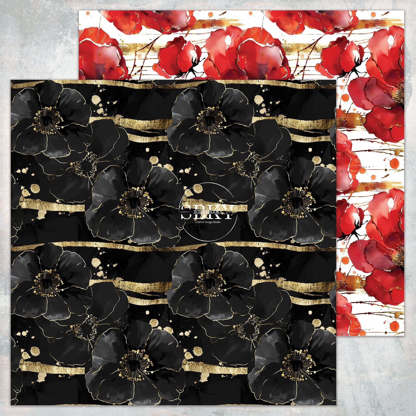 "Little Black Dress - Patterns" Scrapbooking Pad