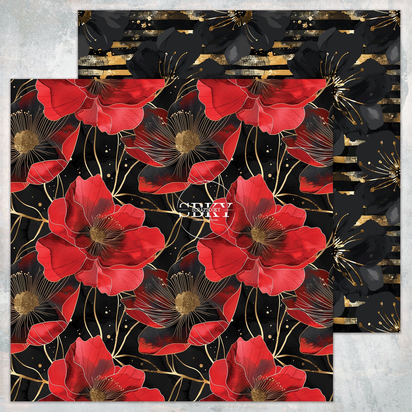 "Little Black Dress - Patterns" Scrapbooking Pad