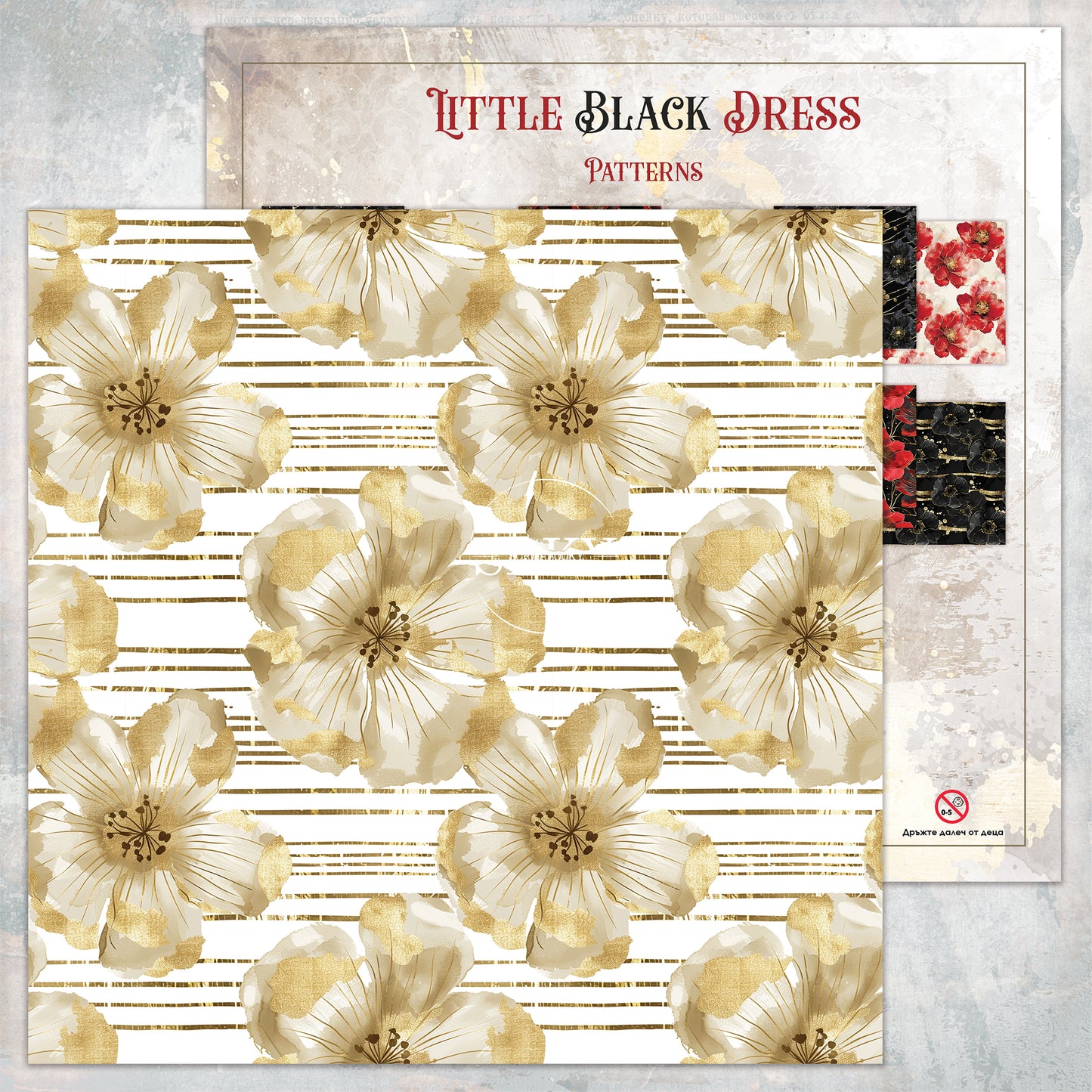"Little Black Dress - Patterns" Scrapbooking Pad