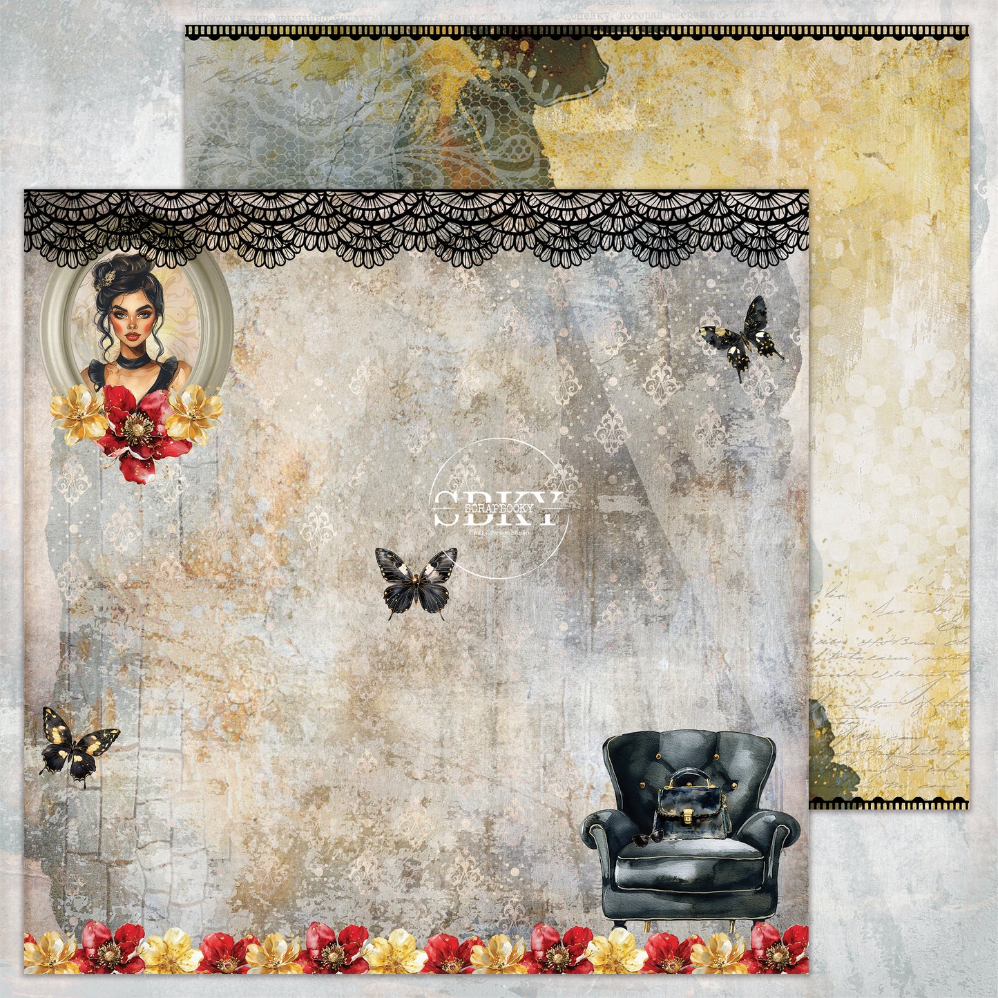 "Little Black Dress" Scrapbooking Pad
