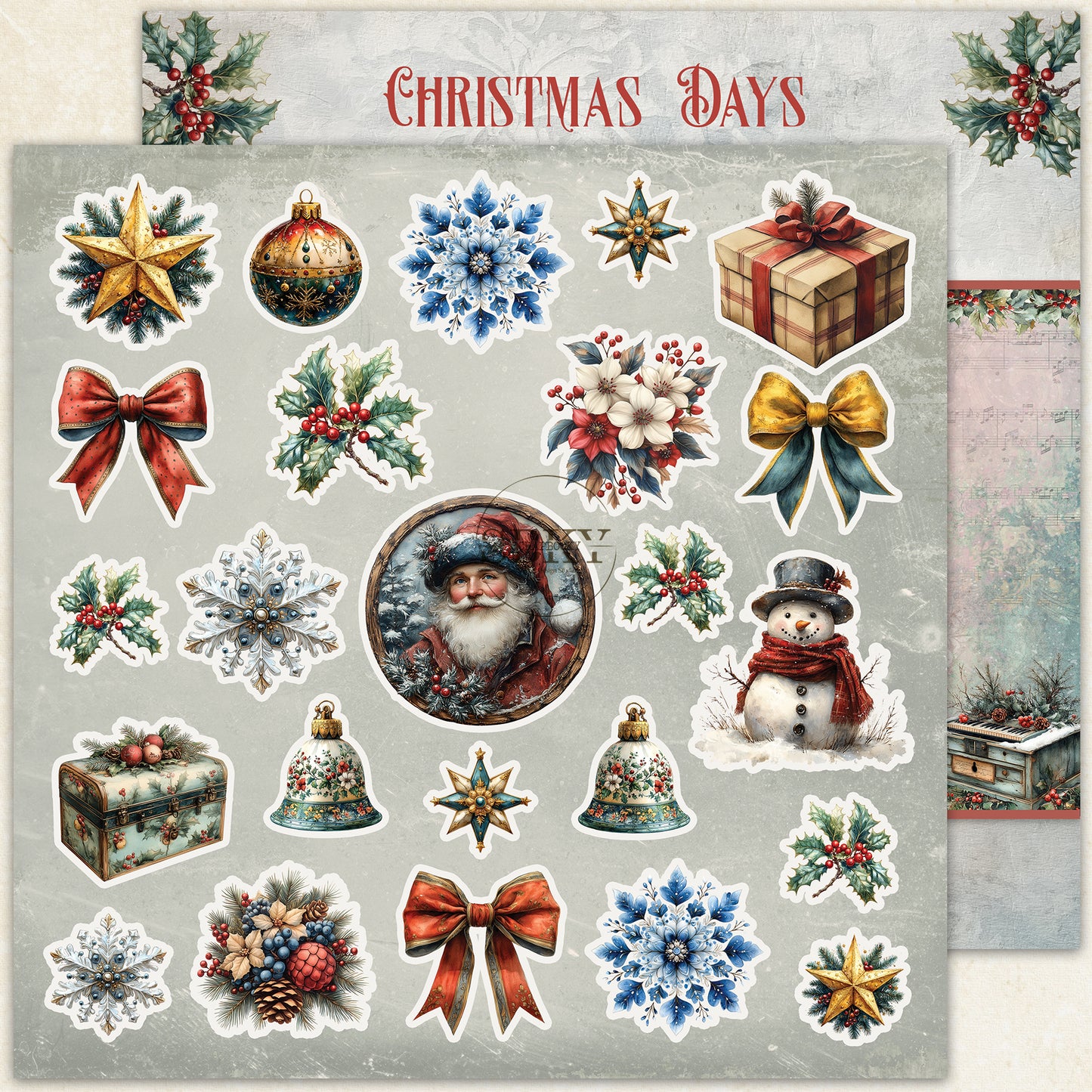 "Christmas Days" Scrapbooking Pad