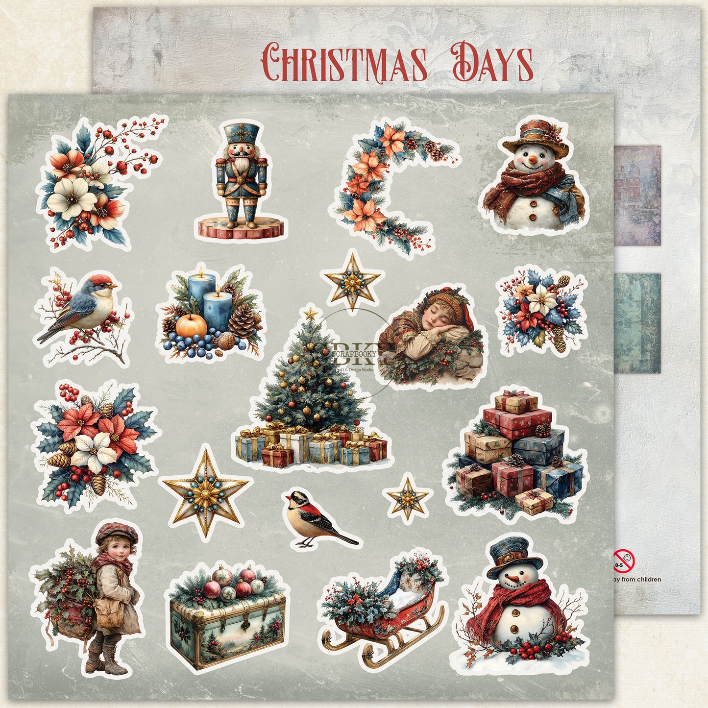 "Christmas Days" Scrapbooking Pad