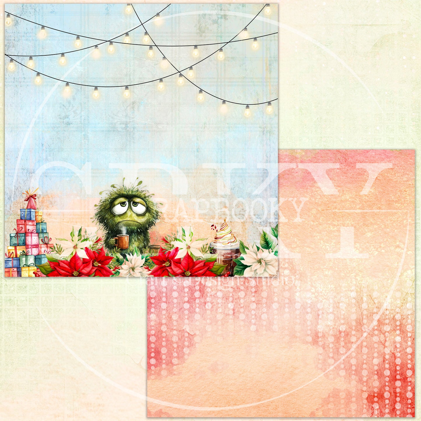 "Merry Greenmas" Digital Paper
