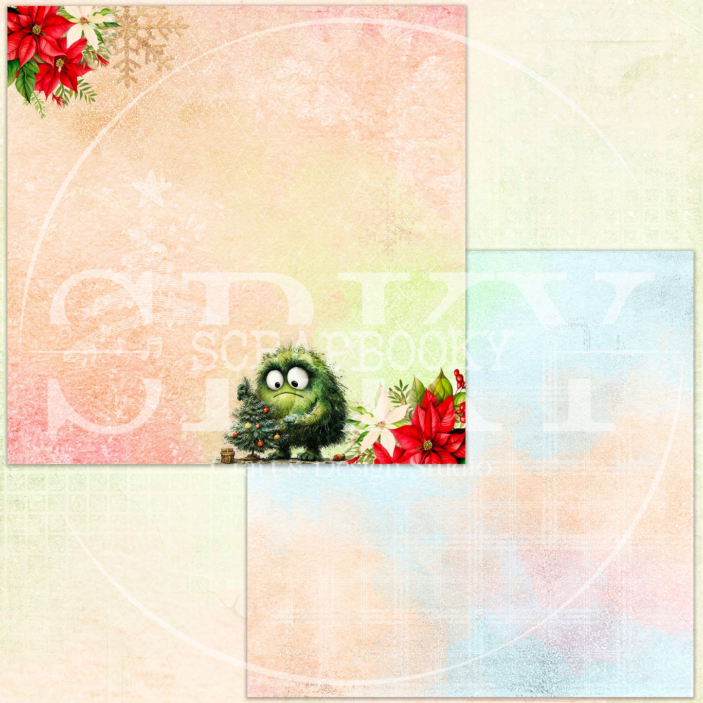 "Merry Greenmas" Digital Paper