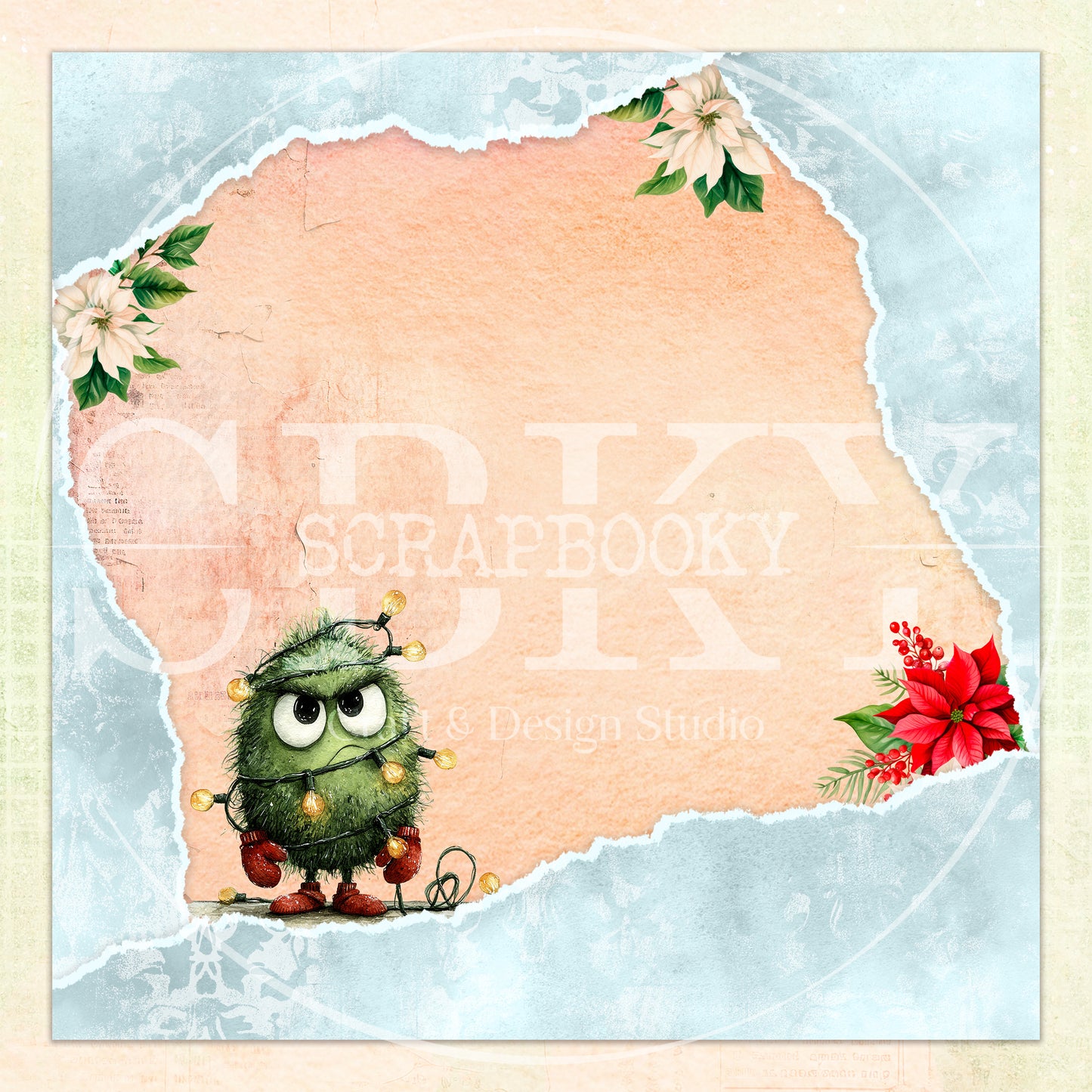 "Merry Greenmas" Digital Paper