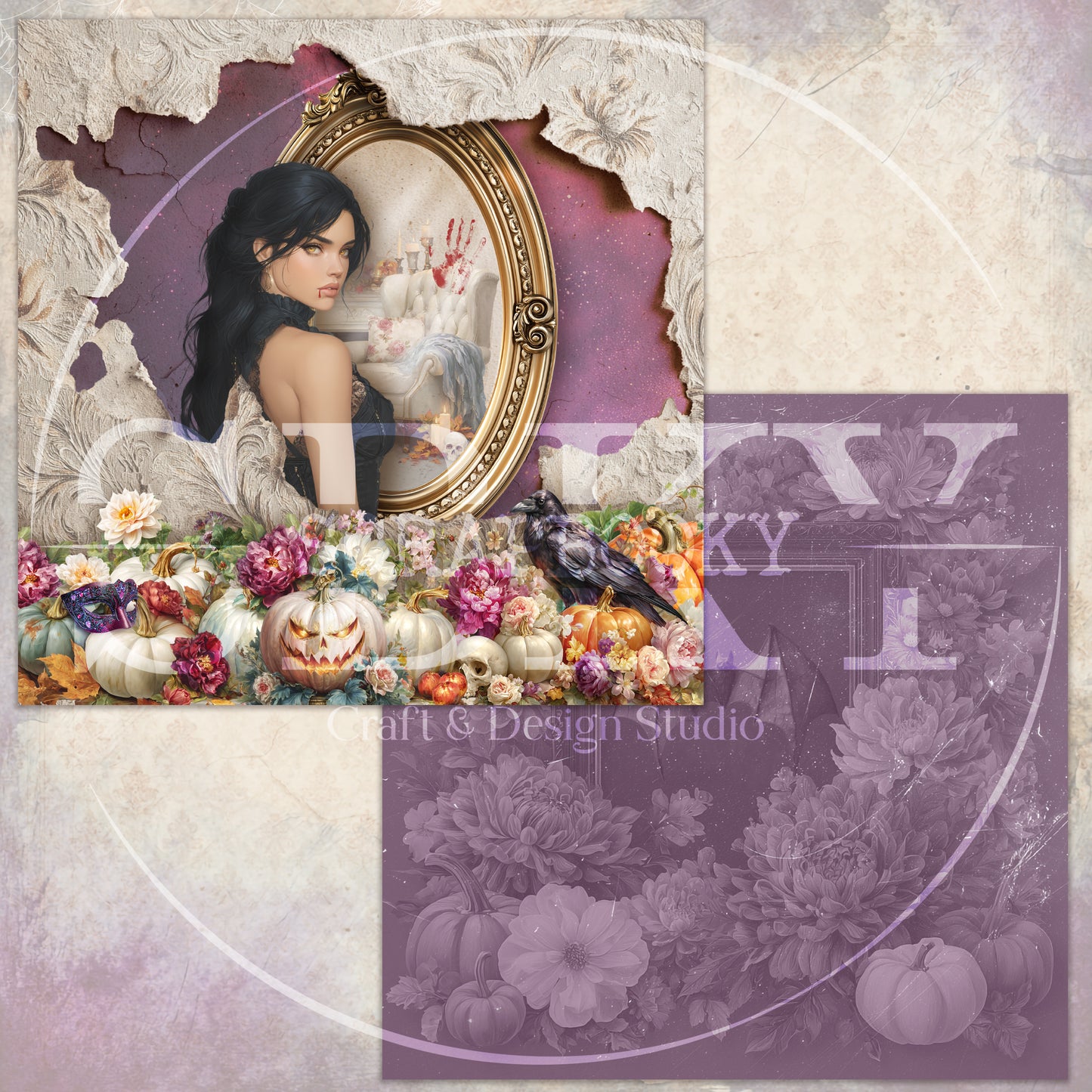 "The Vampire (Love) Story" Digital Paper