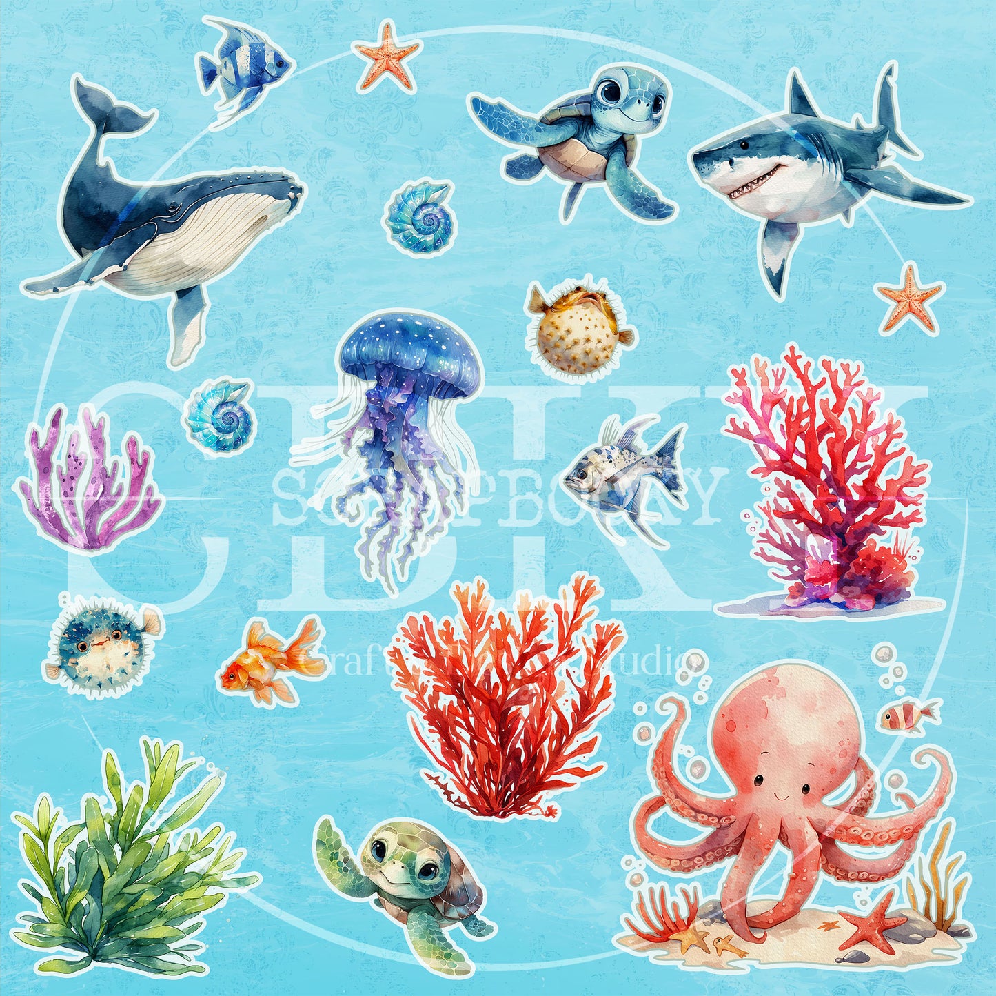 "Underwater World" Digital Paper