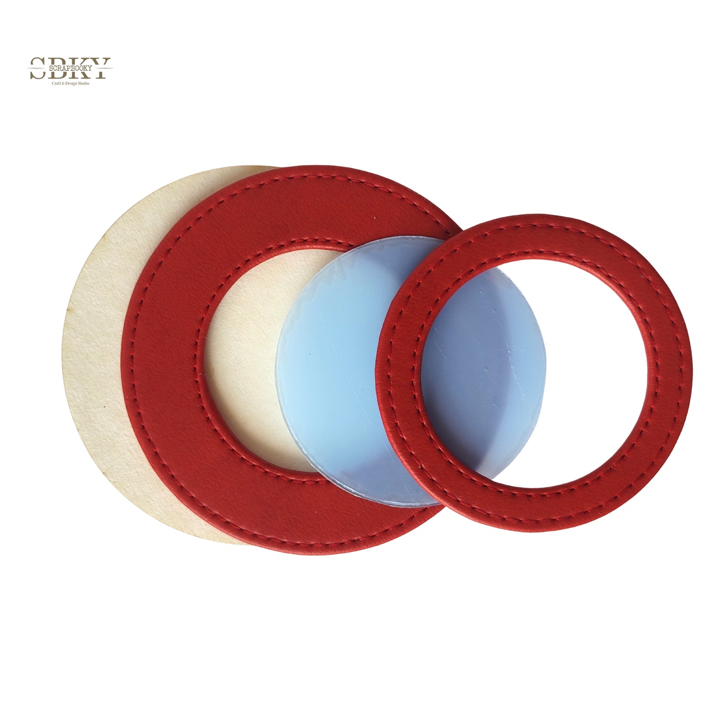 Шейкър с изкуствена кожа, червен