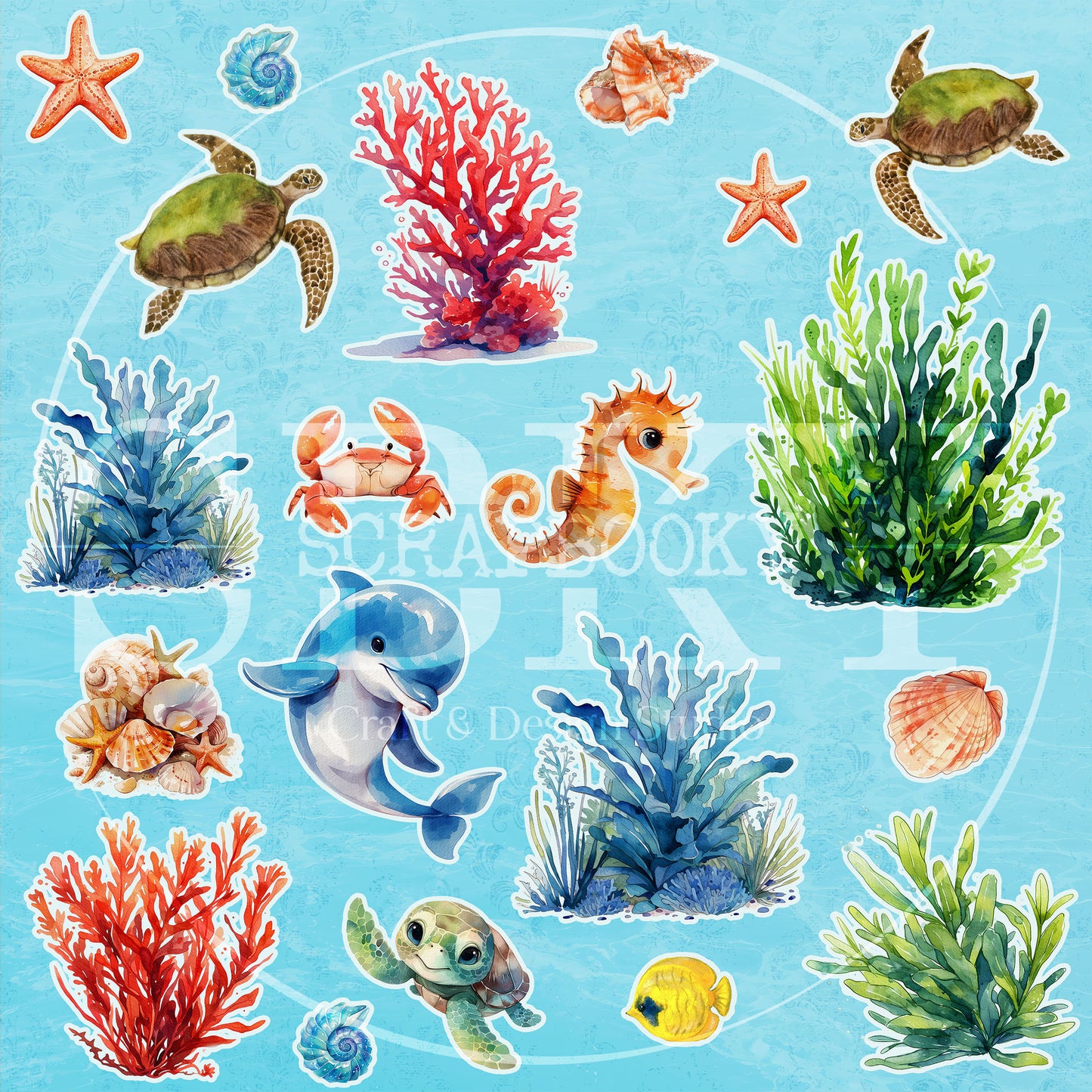"Underwater World" Digital Paper