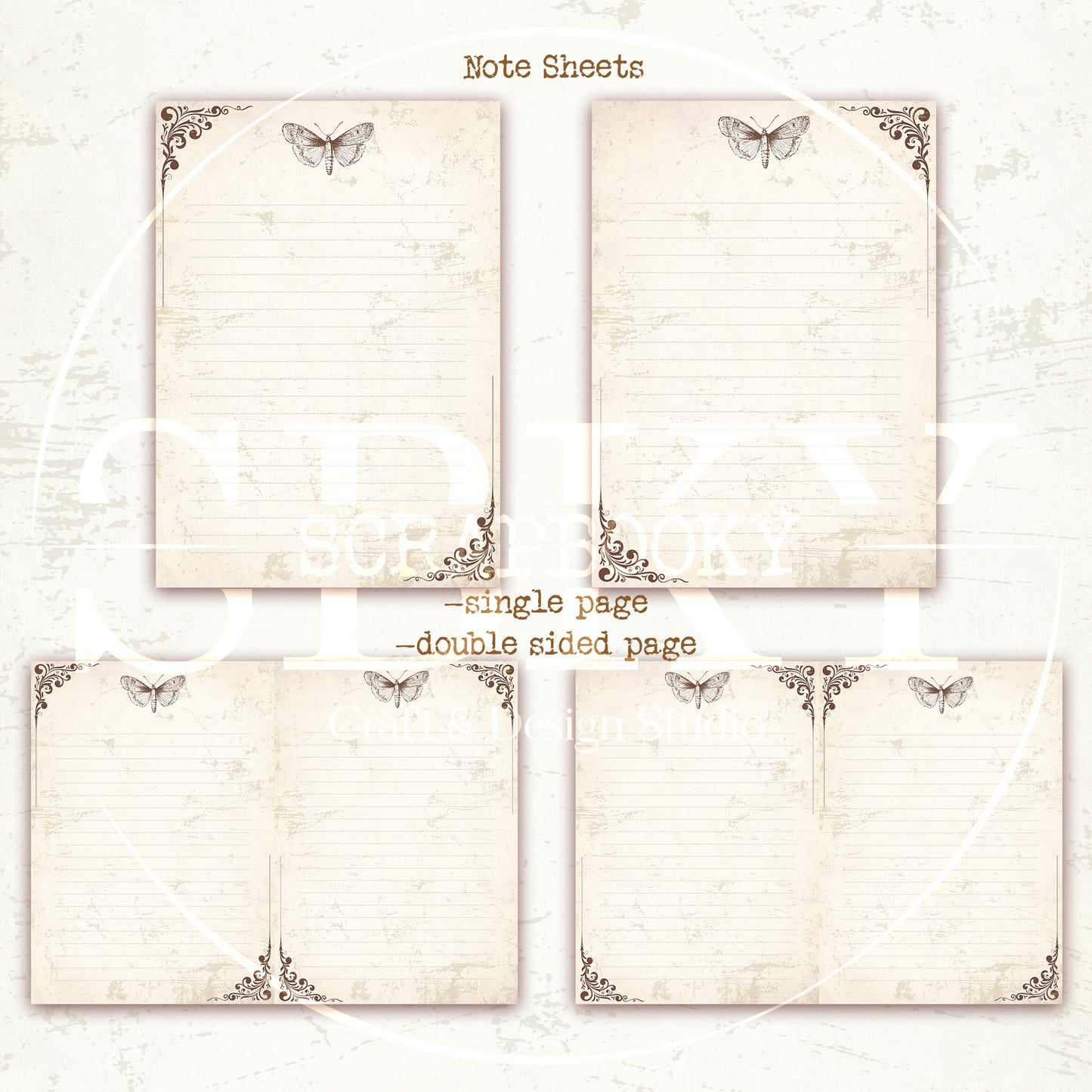 Notebook Sheets Printable A4 Pack