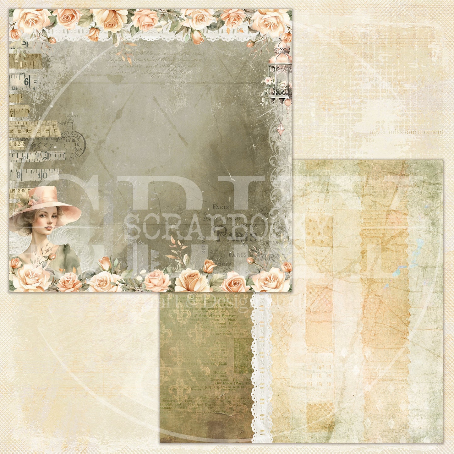 "Vintage Elegance" Digital Paper