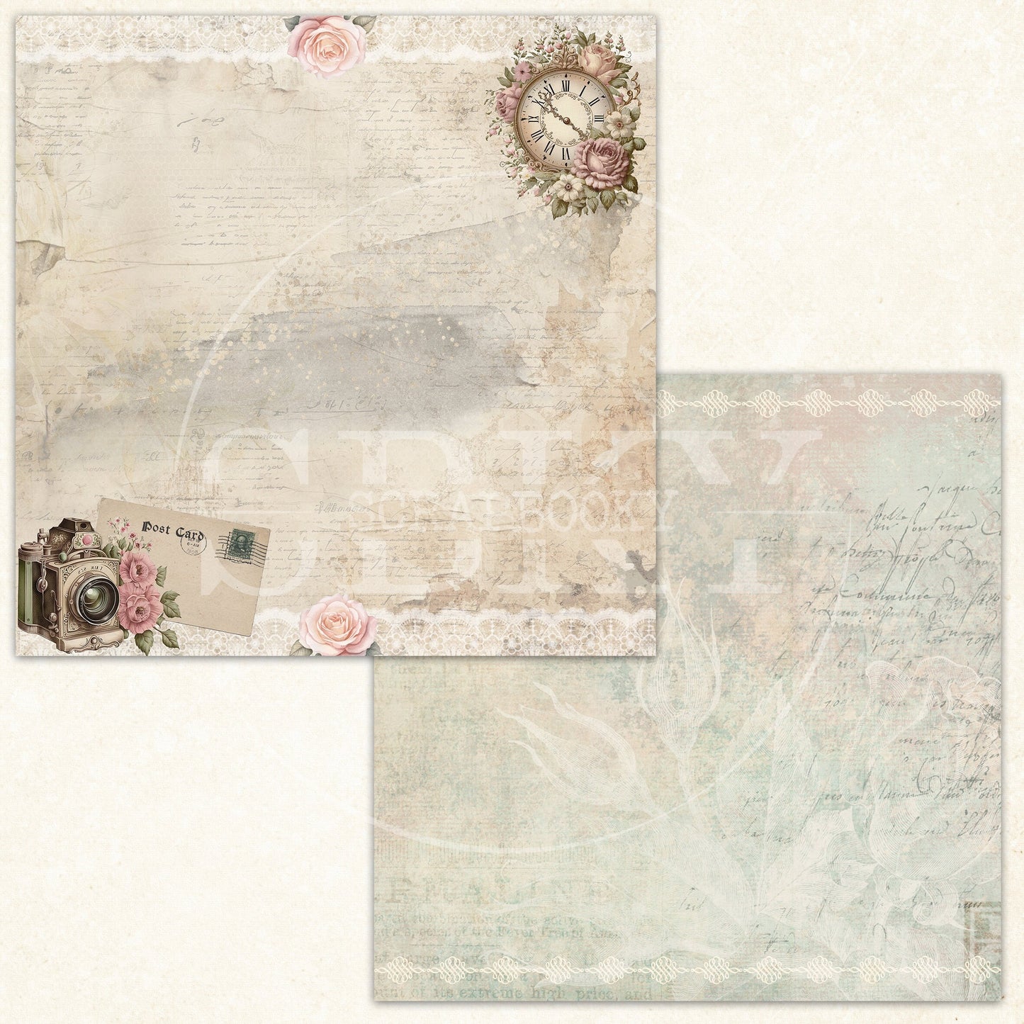 "Old Fashioned Love" Digital Paper