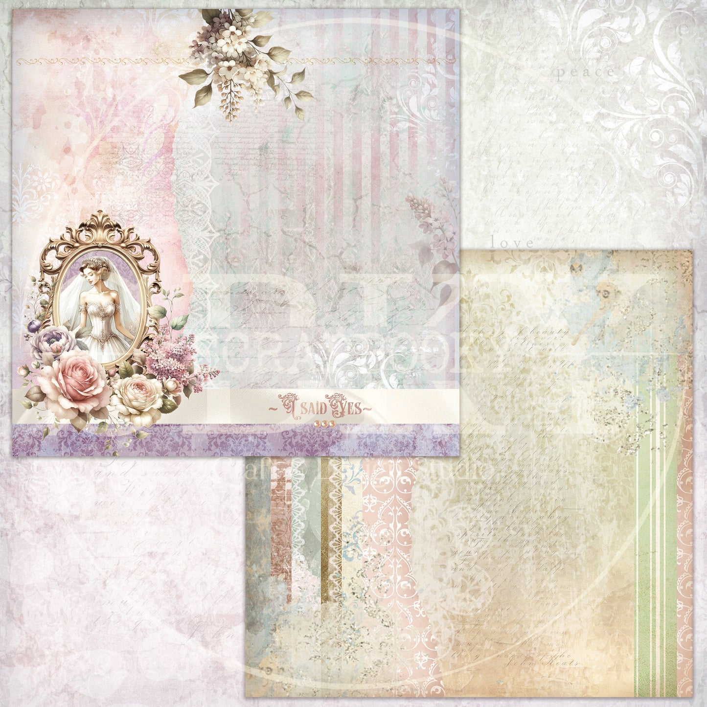 "Wedding Memories" Digital Paper