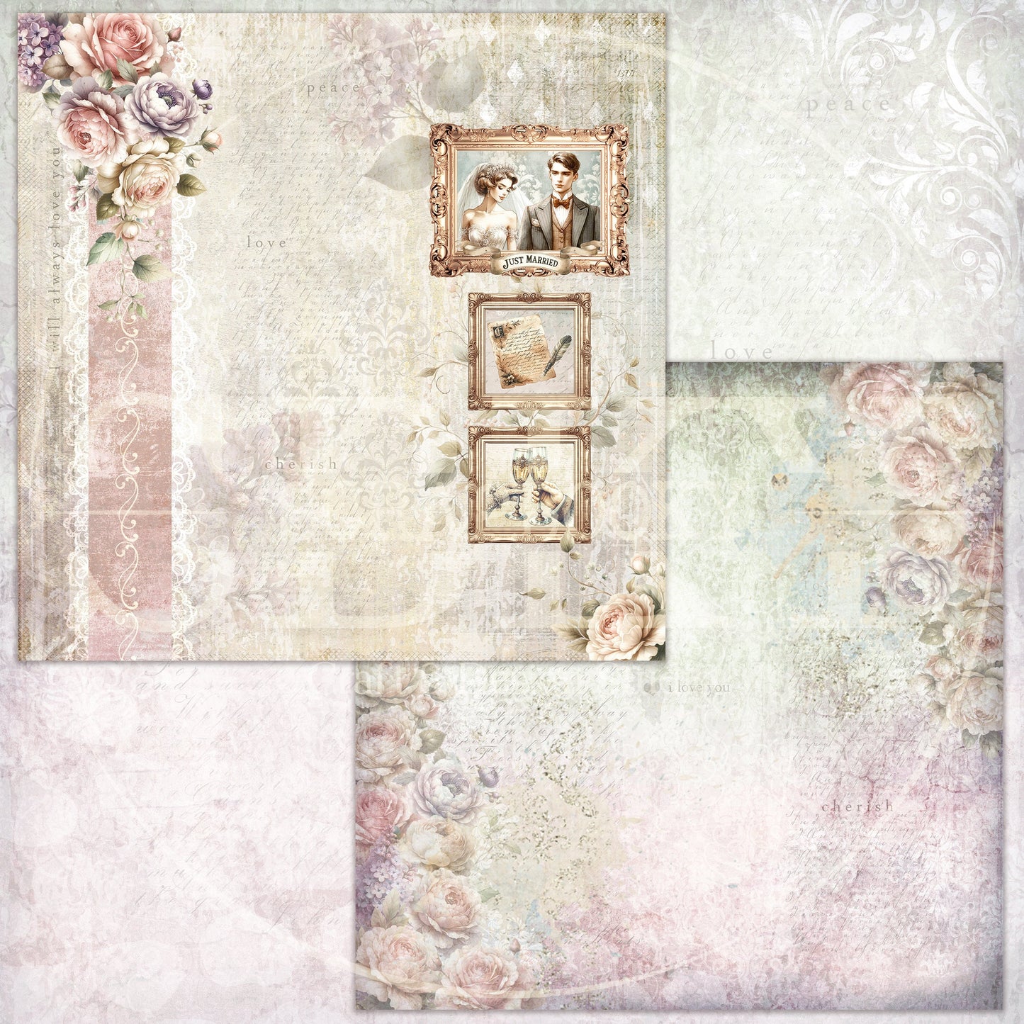 "Wedding Memories" Digital Paper