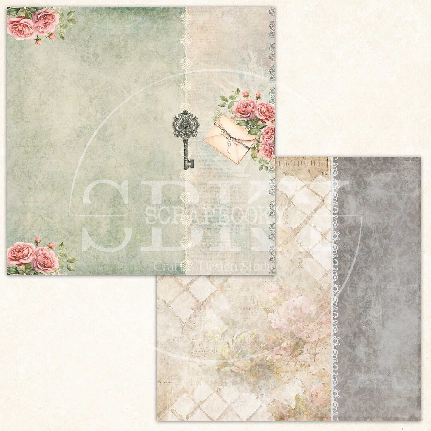 "Old Fashioned Love" Digital Paper