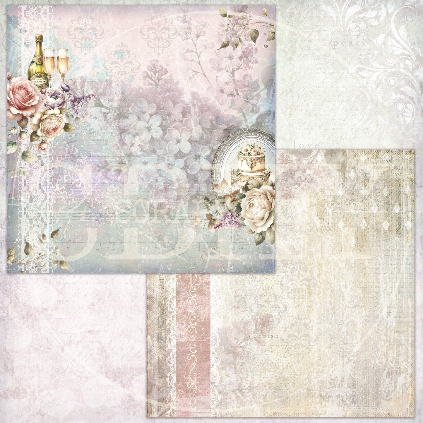 "Wedding Memories" Digital Paper