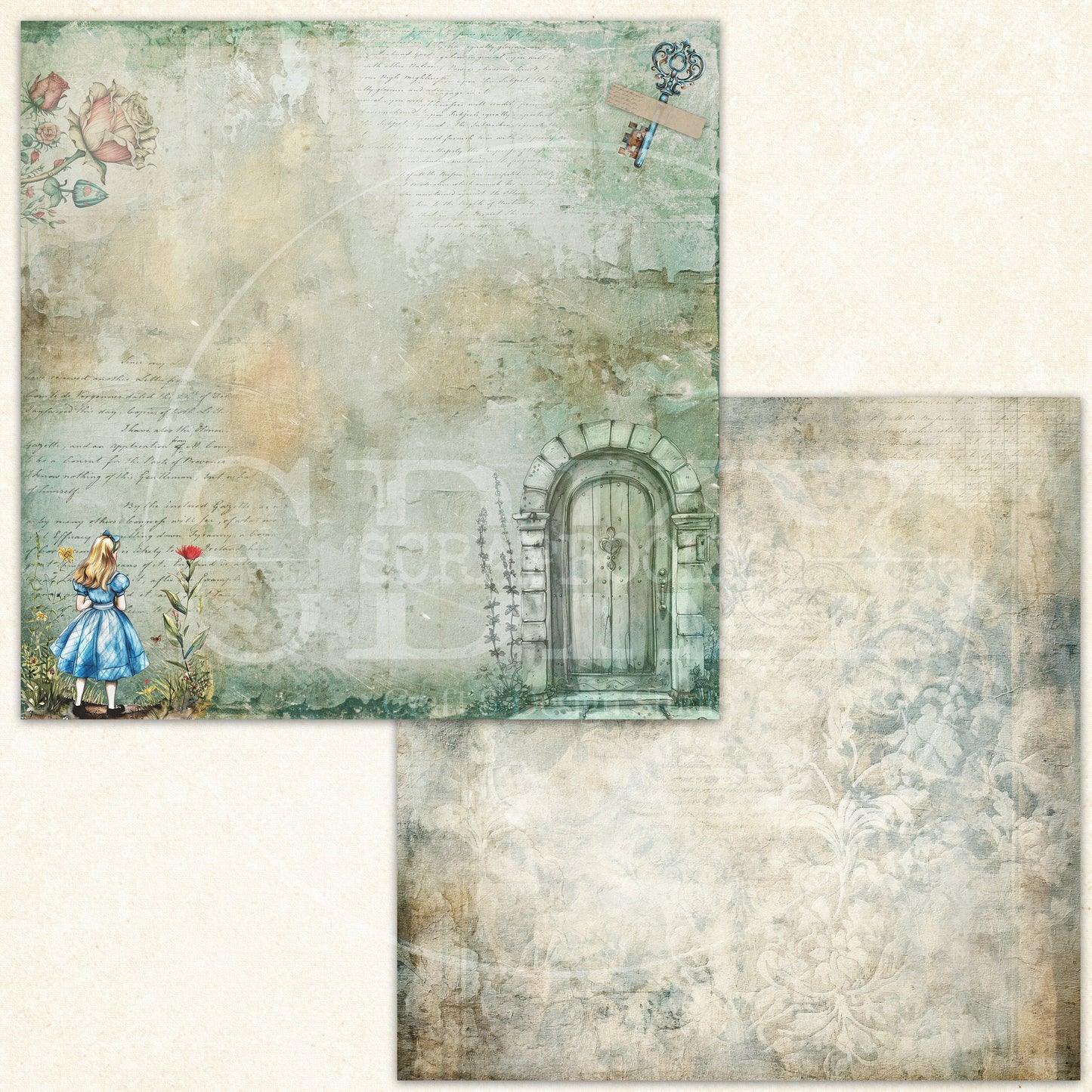 "Alice in Wonderland" Digital Paper