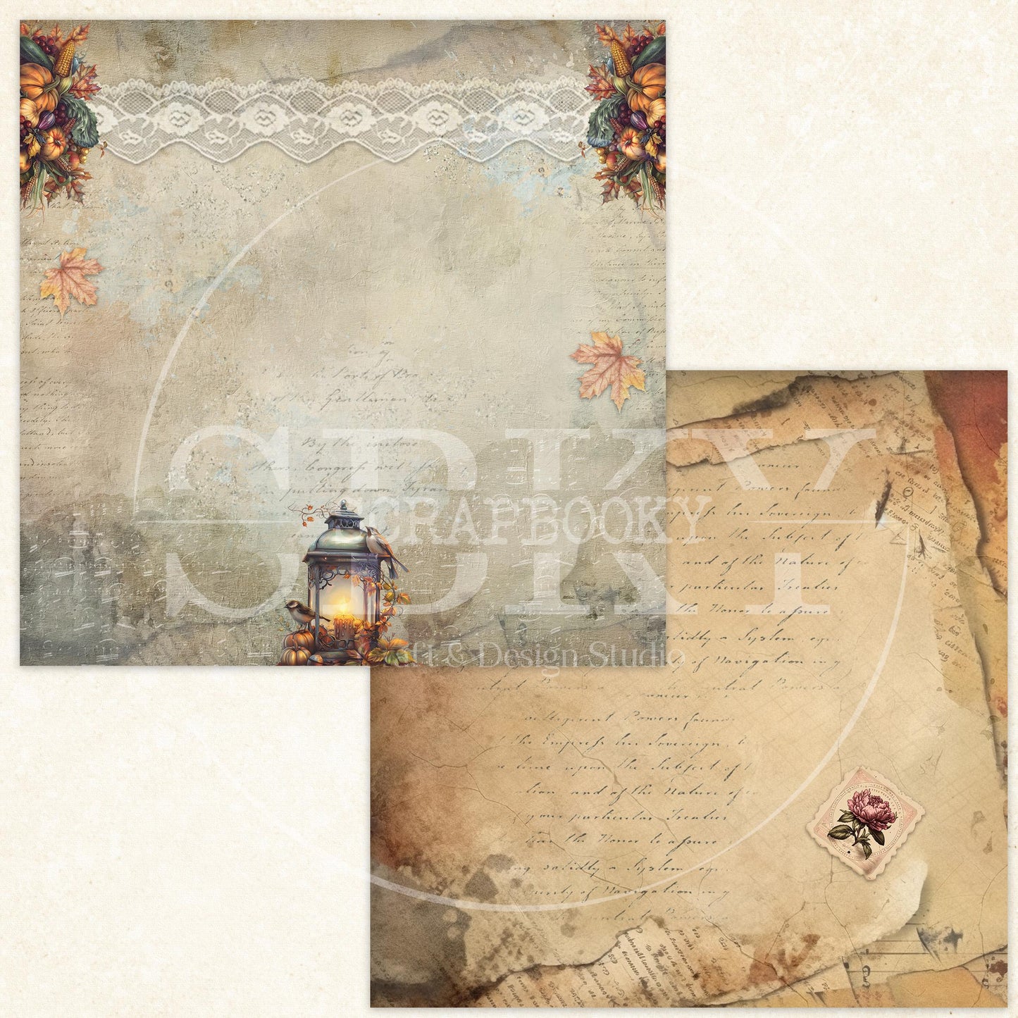 "Autumn Whispers" Digital Paper