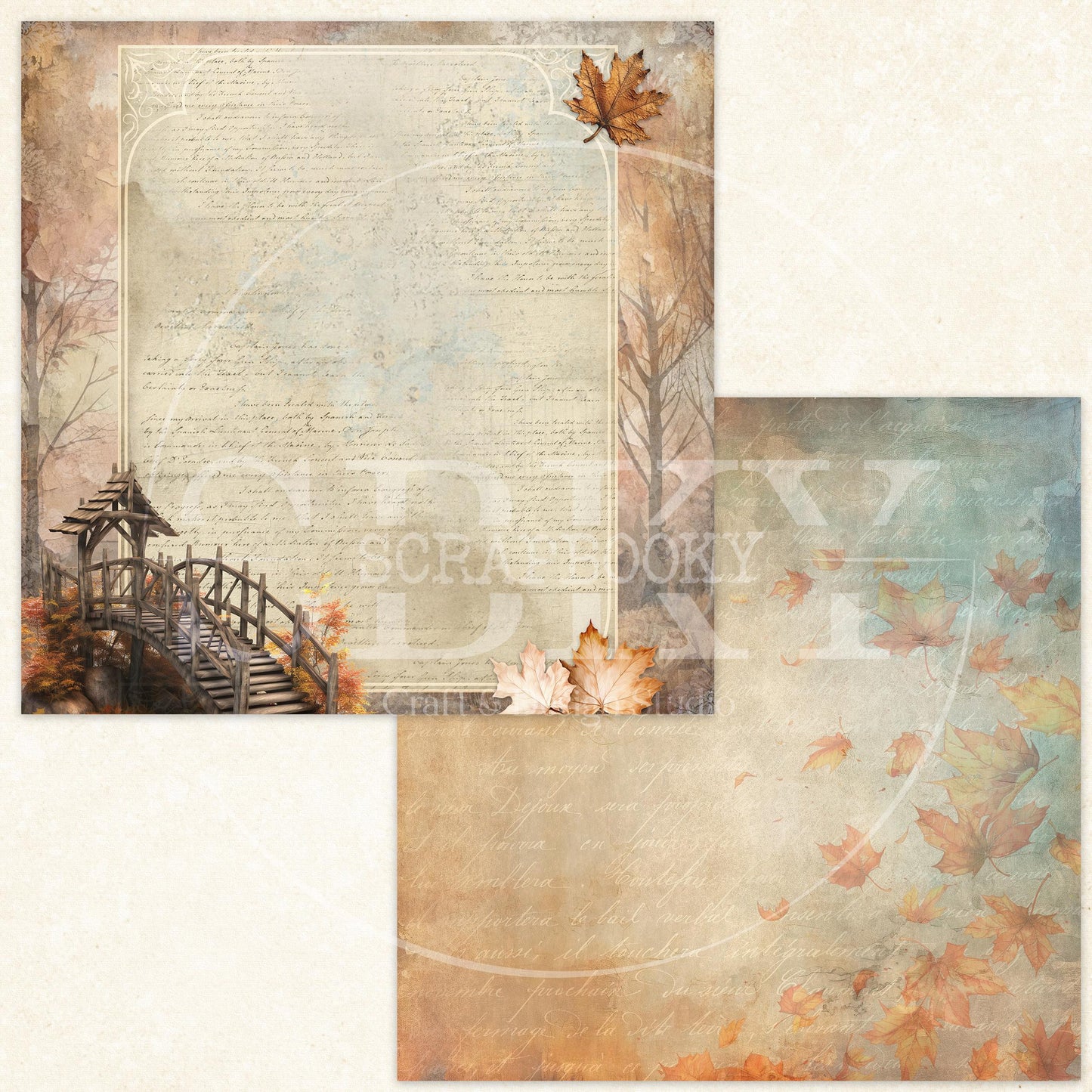 "Autumn Whispers" Digital Paper