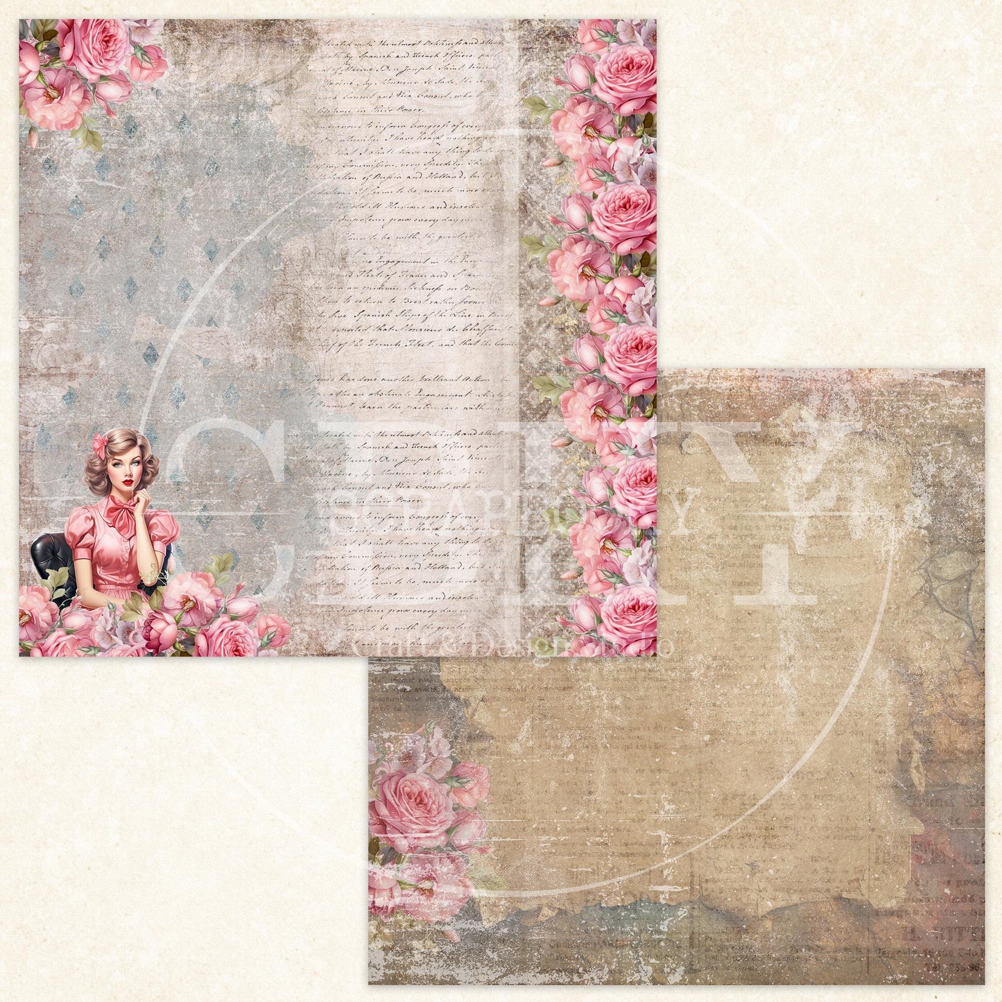 "Sweethearts" Digital Paper